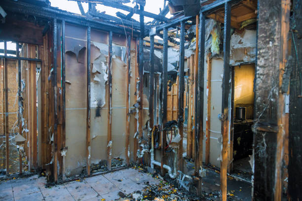 Professional Fire Damage Removal technician working in Laureles, TX
